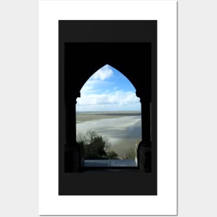 View from the Cloister at Mont St Michel Posters and Art